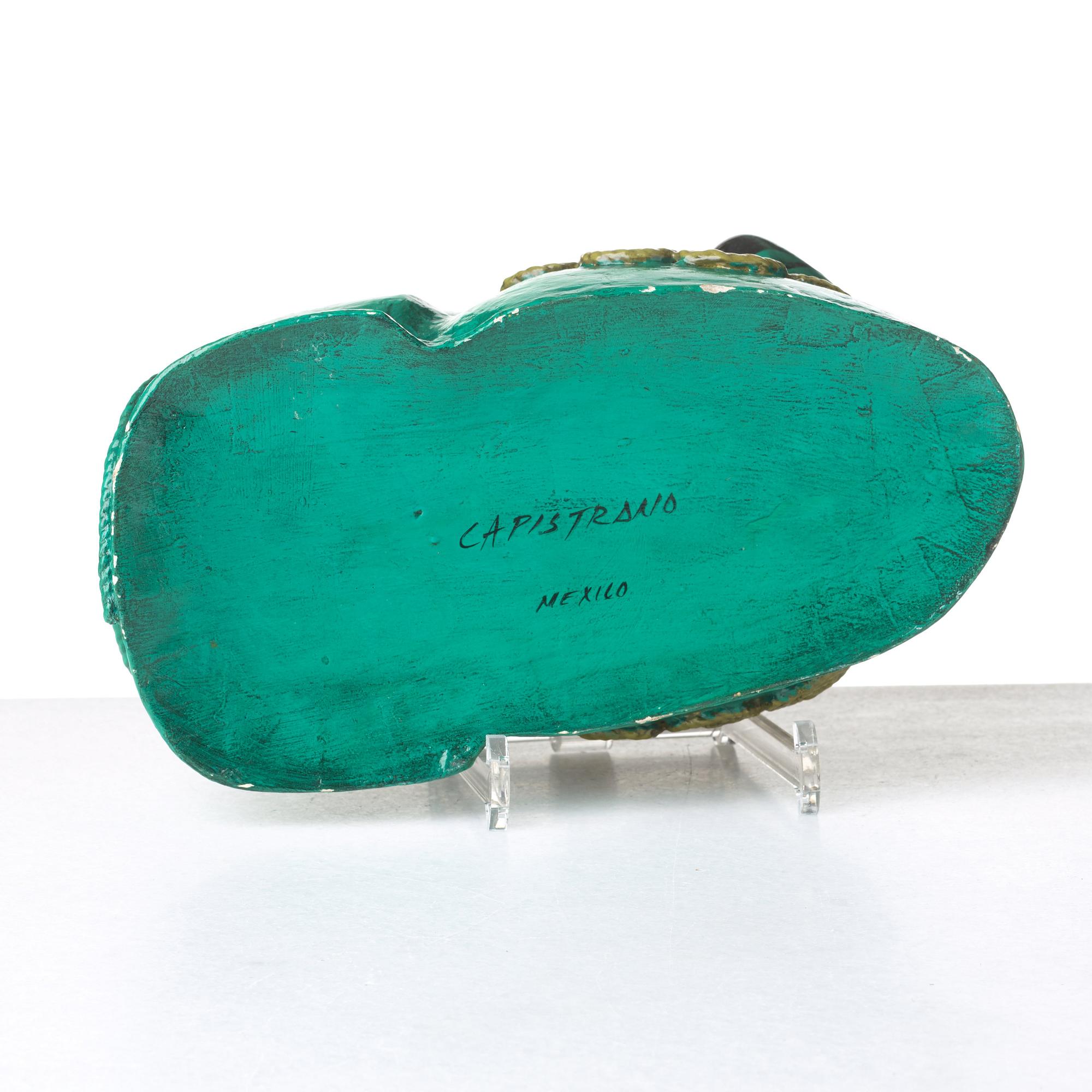 A papier maché sculpture of a lion, Capistrano, Mexico, 1960-70's.