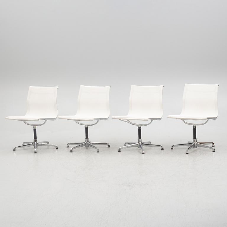 Charles & Ray Eames, four of model EA 108 chairs, ICF, 1980s.