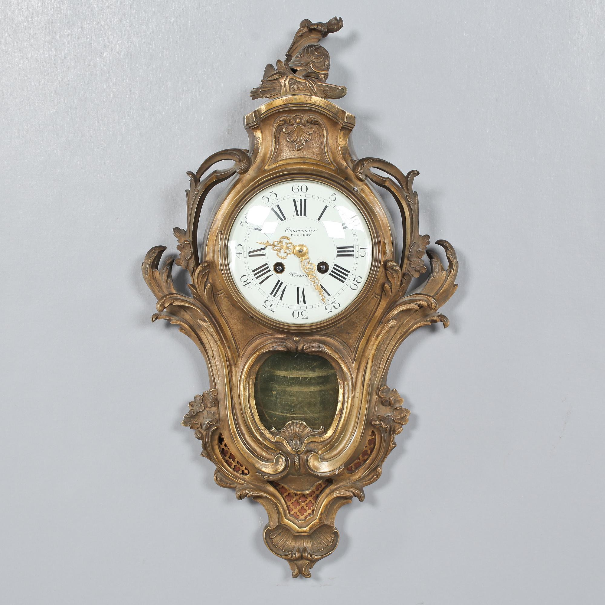 VÄGGPENDYL, Louis XV-stil, Frankrike, runt sekelskiftet 1900.