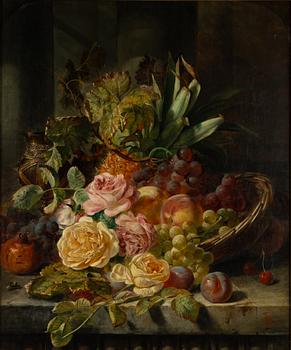 Unknown artist, 19th century, Flower still life.