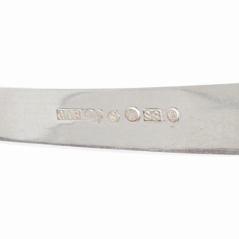 Bestickservis, 103 delar, silver, "Rosenholm", GAB, Stockholm, 1930/40-tal.
