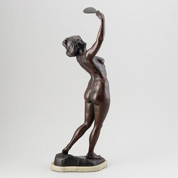 Gyula (Julius) Maugsch, efter. Skulptur. Signerad. Brons. Tot höjd 69 cm.