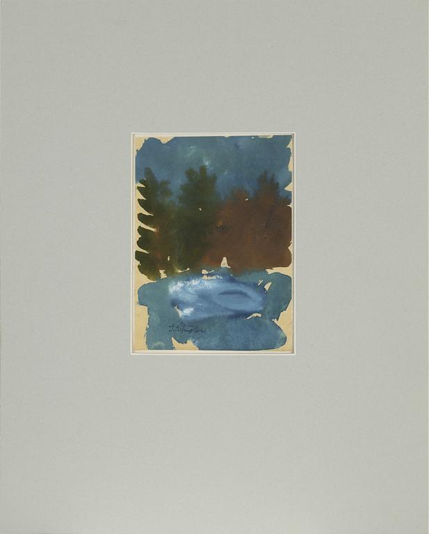 Inge Schiöler, watercolour, signed.