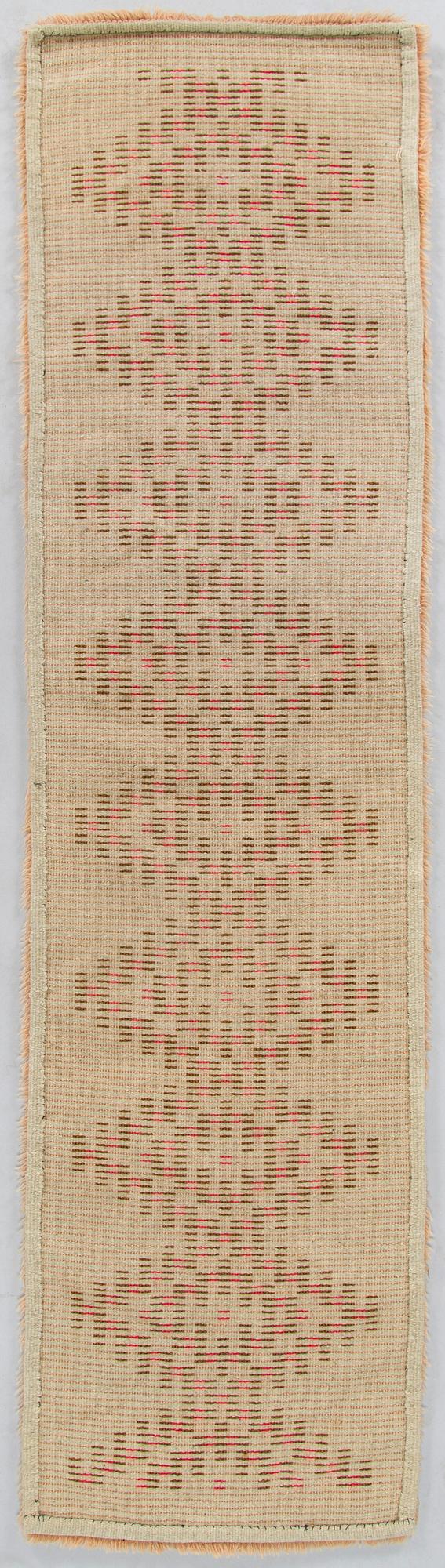 Rya/ ryamatta, tidigt 1900-tal.  Ca 156 x 42 cm.