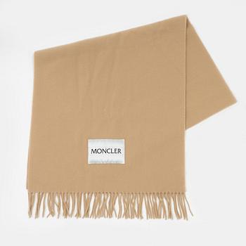 Moncler, a 'Logo Wool Scarf'.