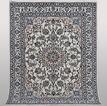 A rug, Nain, part silk, ca 200 x 154 cm.