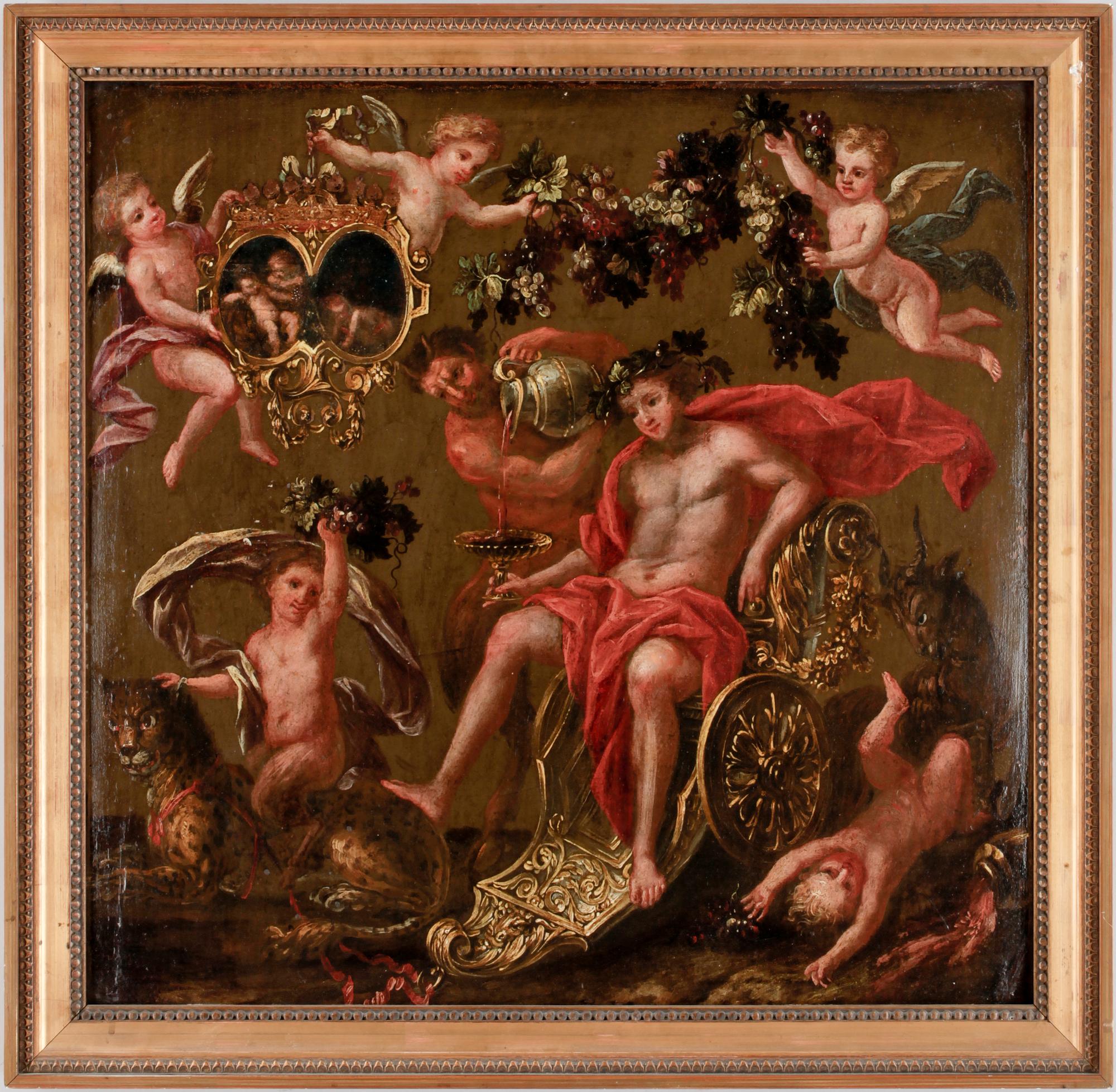 OKÄND KONSTNÄR. Olja på duk, 1700-tal.