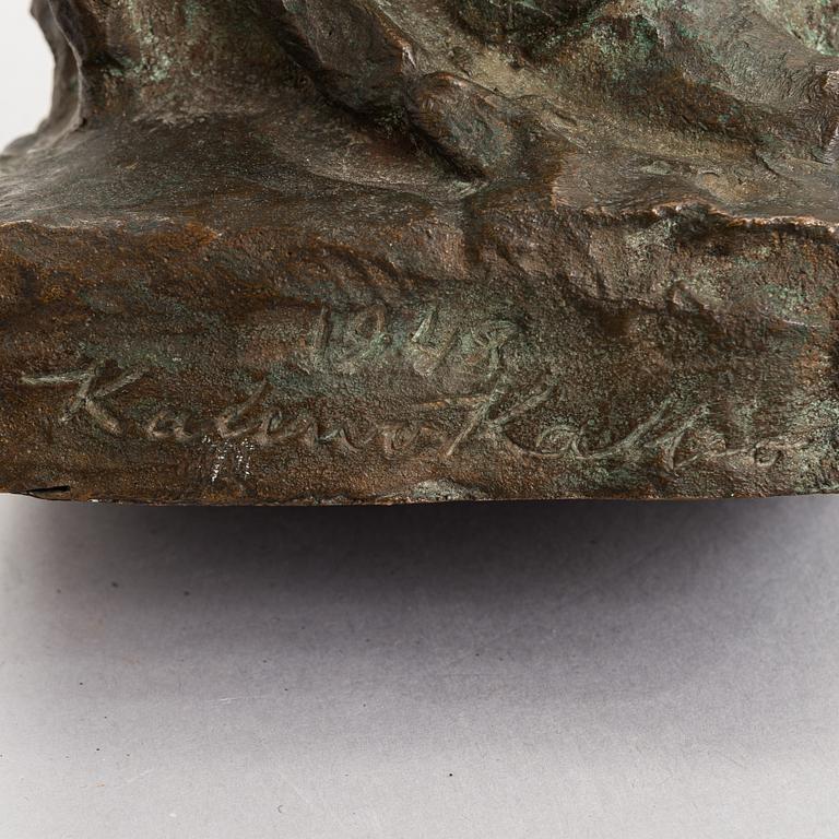 Kalervo Kallio, a bronze sculpture, signed and dated 1948.