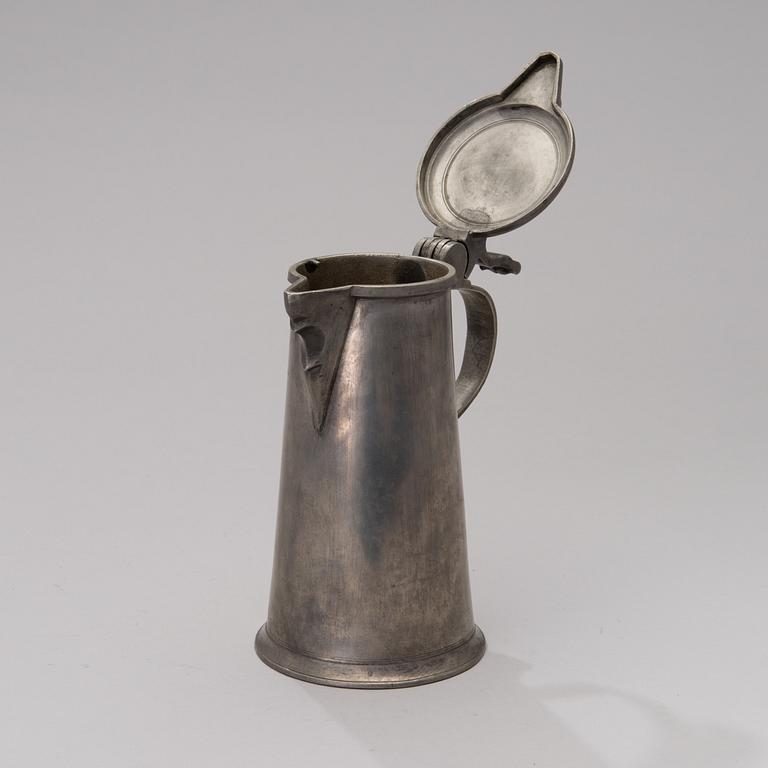 A FINNISH PEWTER TANKARD, Daniel Rising, Turku 1788.