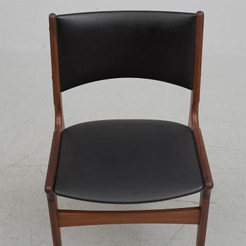 Four 60s "Nova" dining chairs from Denmark.