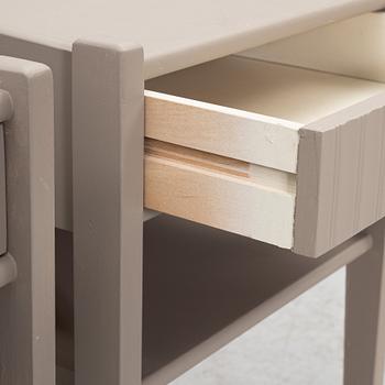 A pair of bedside tables, second half of the 20th century.