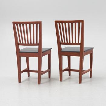 Chairs, 10 pcs, Leksand model, late 20th century.