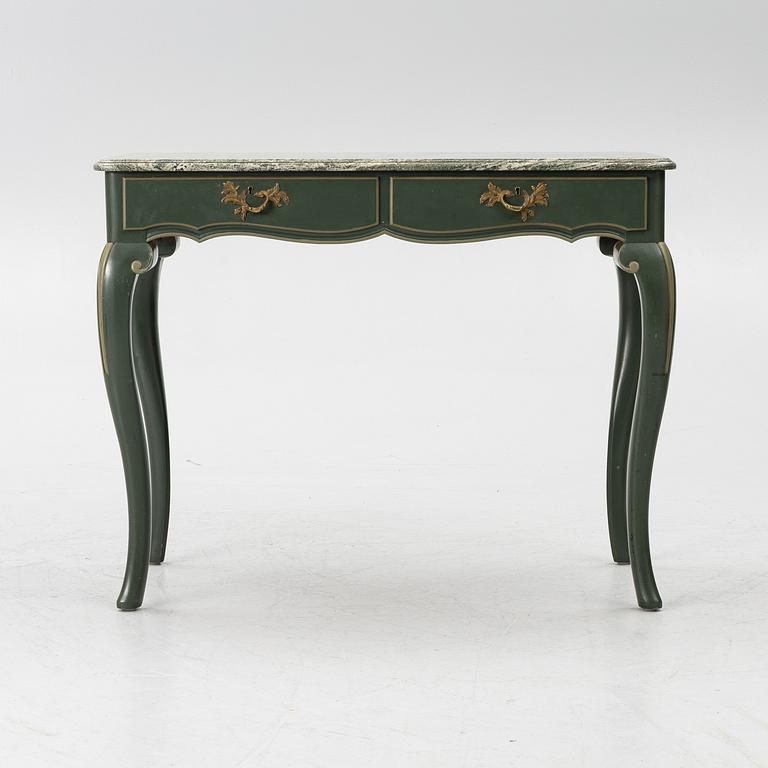 Serving table, as well as armchairs, a pair, Nordiska Kompaniet, 1928.