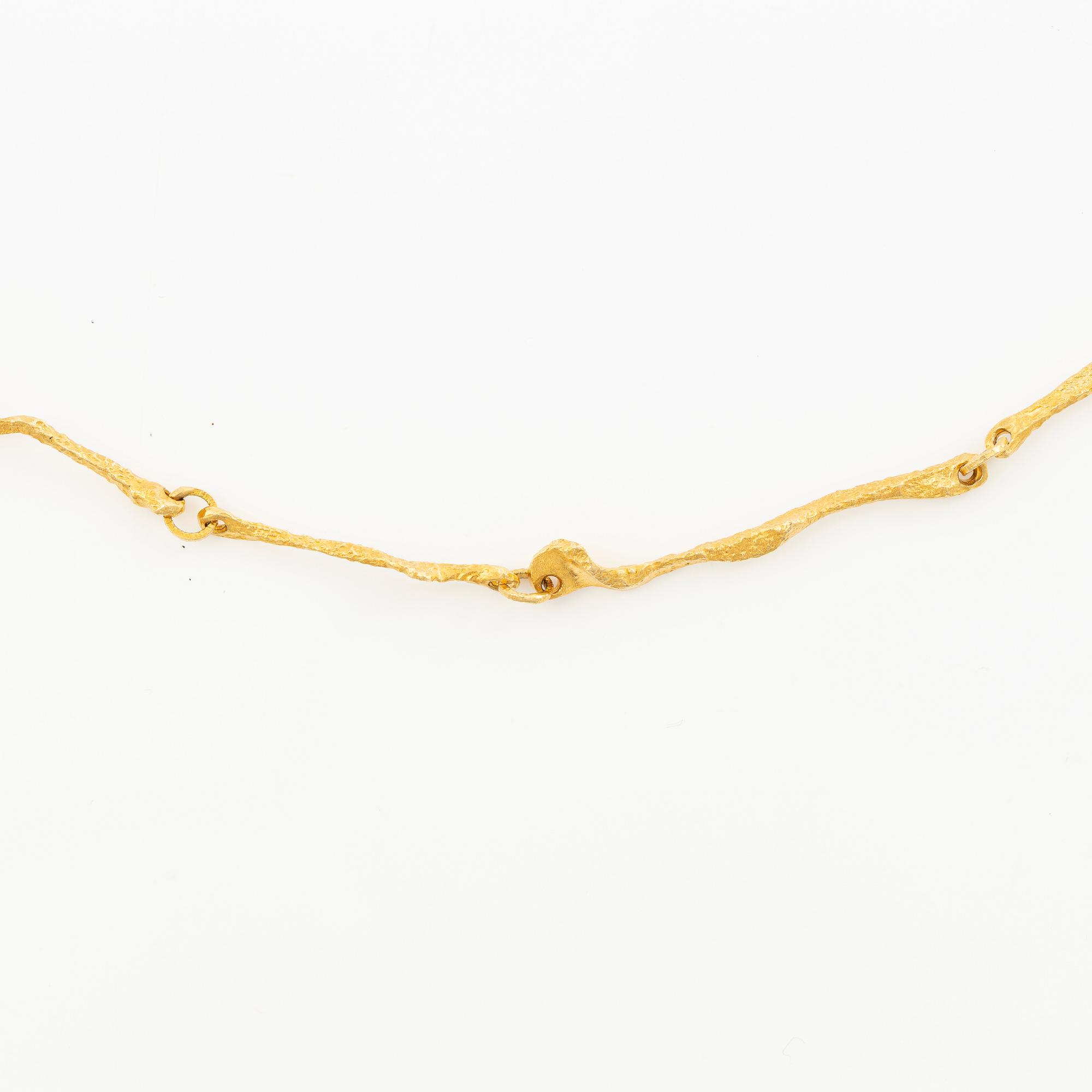 Björn Weckström, Necklace, 18K gold, for Lapponia. Finland.