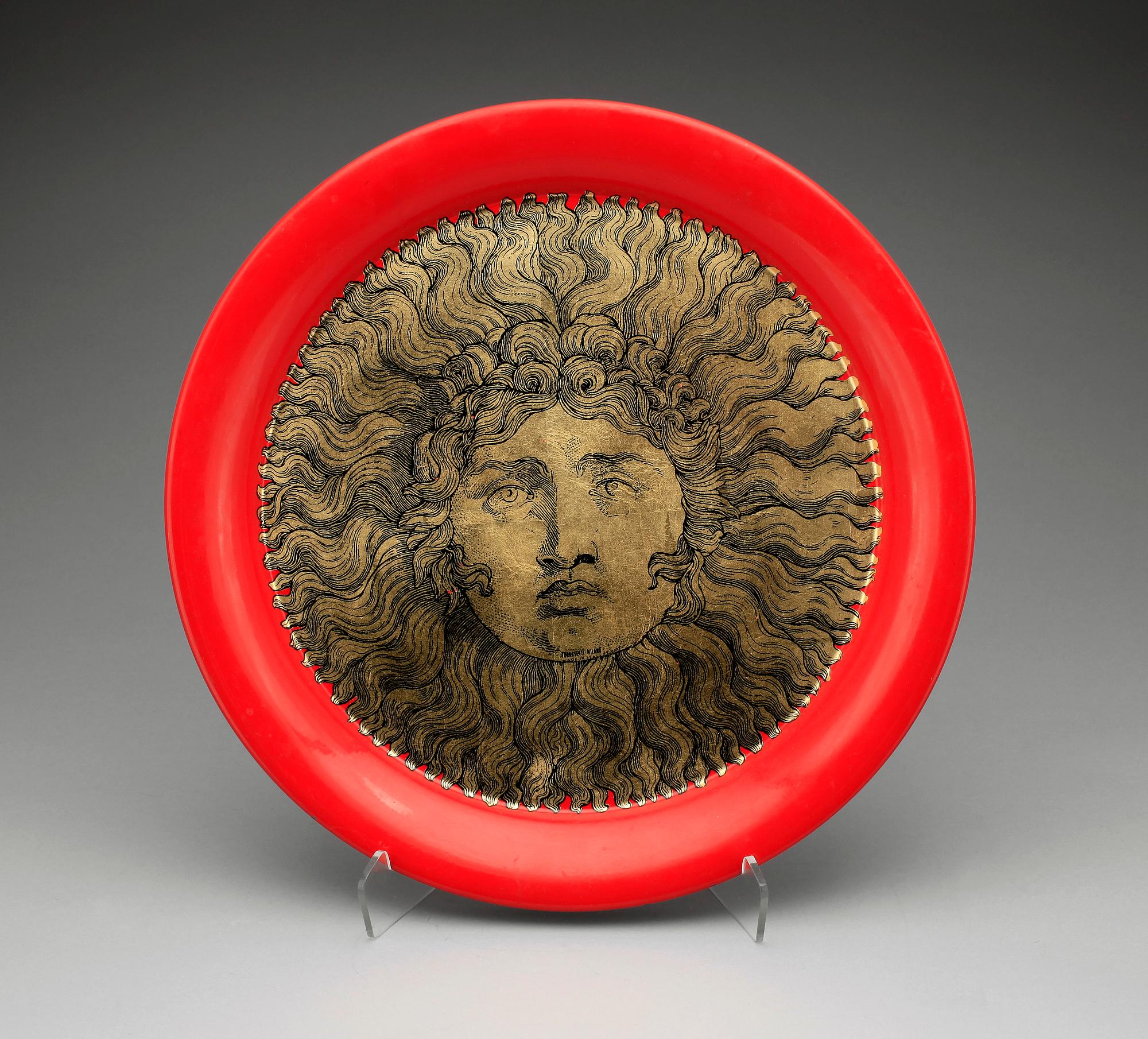 BRICKA, plåt, "Re Sole", Piero Fornasetti, Italien, 2000-tal.