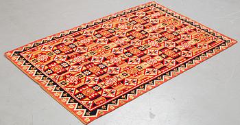A bed cover, double-interlocked tapestry, ca 197,5-201,5 x 122-125 cm, Scania 1825, Villands district, Sweden.