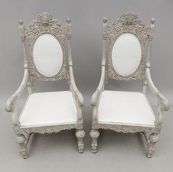 KARMSTOLAR, 1 par, 1800-talets andra hälft.