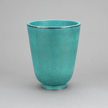 VAS, stengods, "Argenta", Wilhelm Kåge, Gustavsberg, 1950-60-tal.