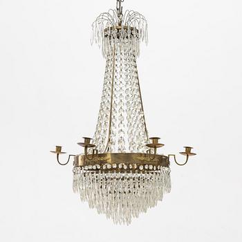 An Empire style chandelier, early 20th Century.