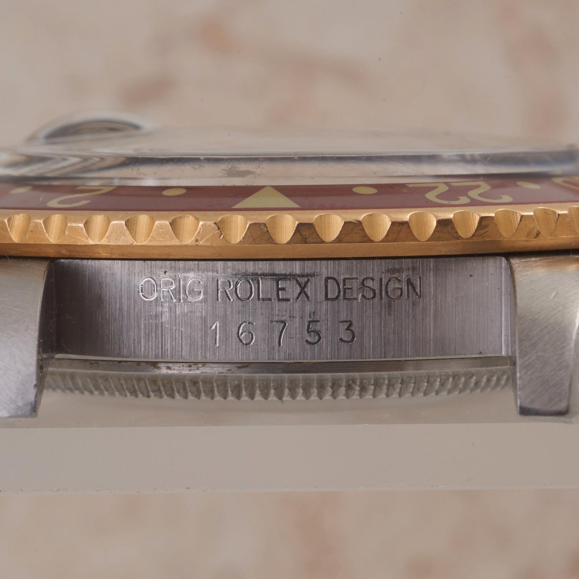 ROLEX, Oyster Perpetual, GMT-Master, Chronometer, "Root Beer, Nipple dial", wristwatch, 40 mm,