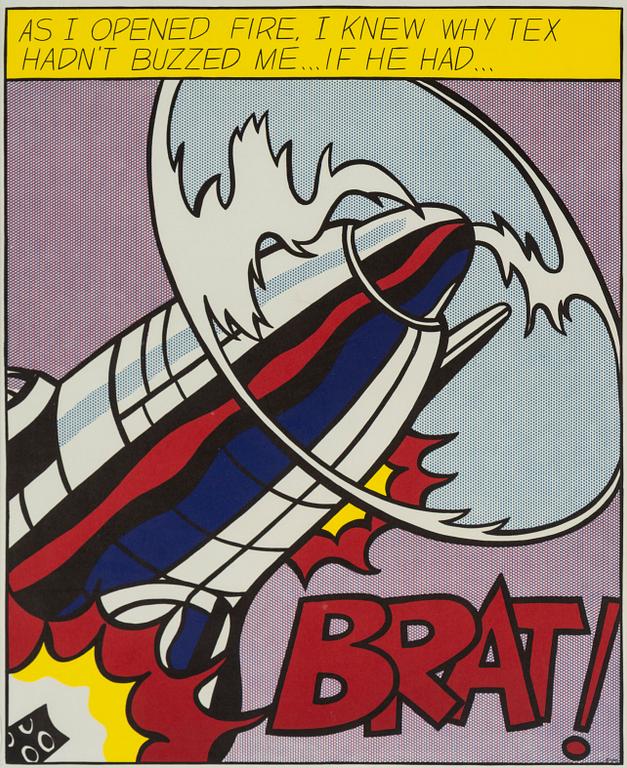 ROY LICHTENSTEIN, after, silkscreen, triptych, edited by Stedelijk Museum Amsterdam, published after 1966.