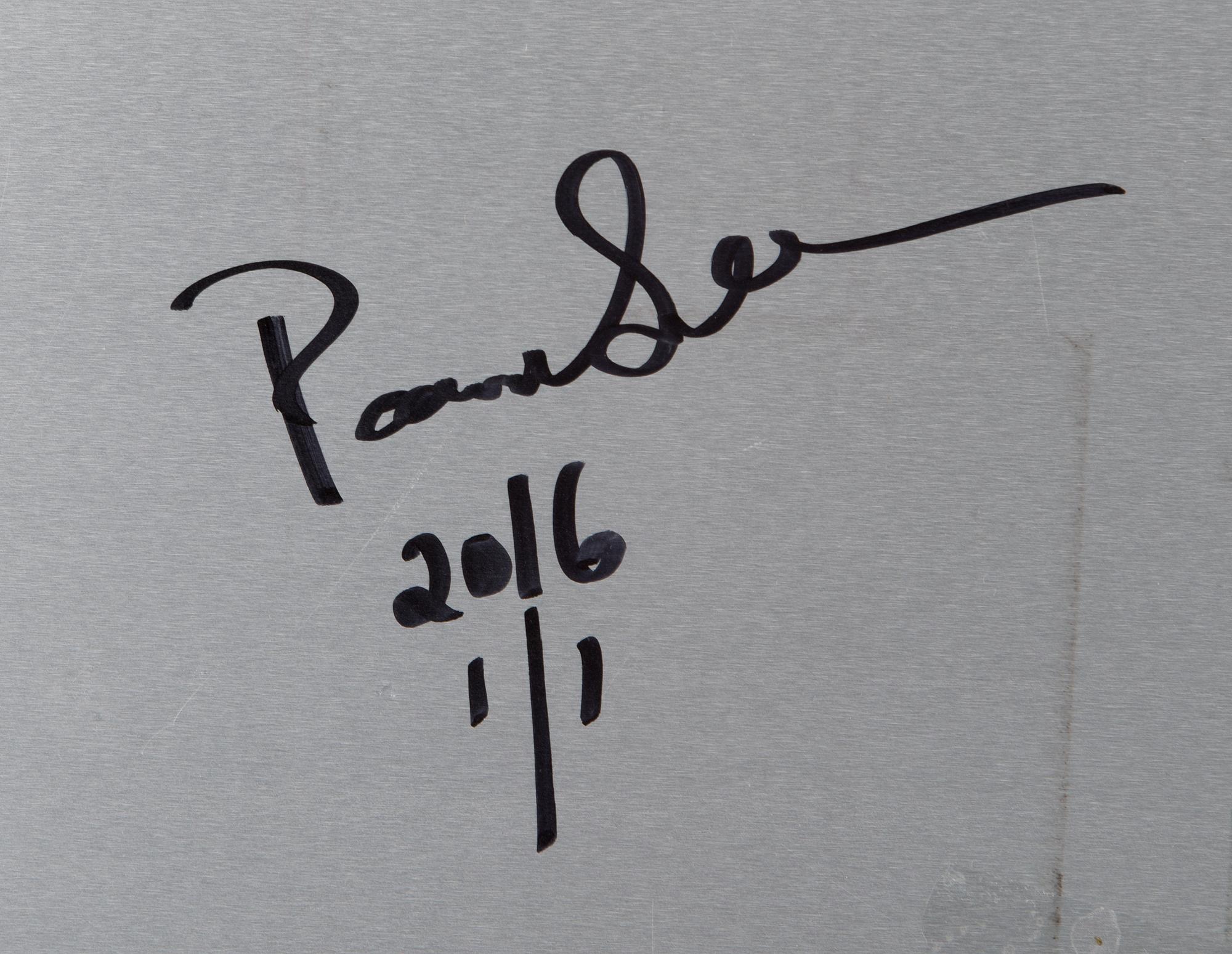 PAOLA SUHONEN, färgtryck på aluminium, a tergo signerad och daterad 2016, numrerad 1/1.