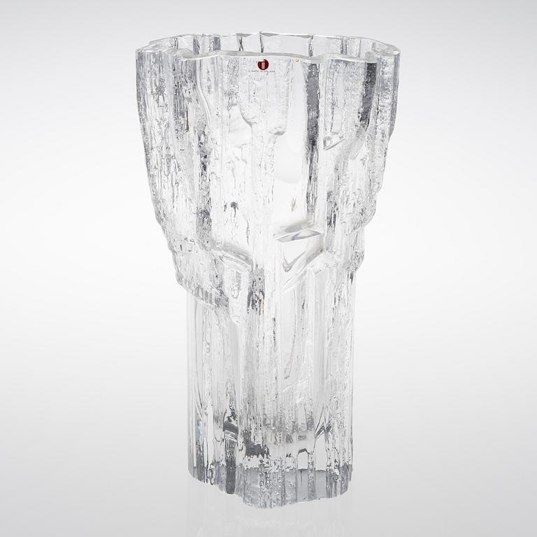 A 'Marmora' glass vase signed Tapio Wirkkala 3544. Iittala. Designed in 1967.