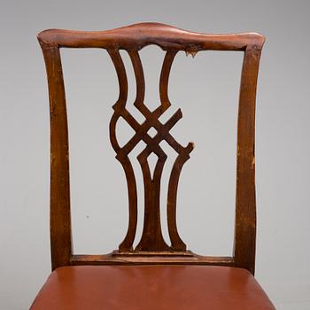 STOLAR, 7 st. Engelsk stil, 1900-talets mitt.