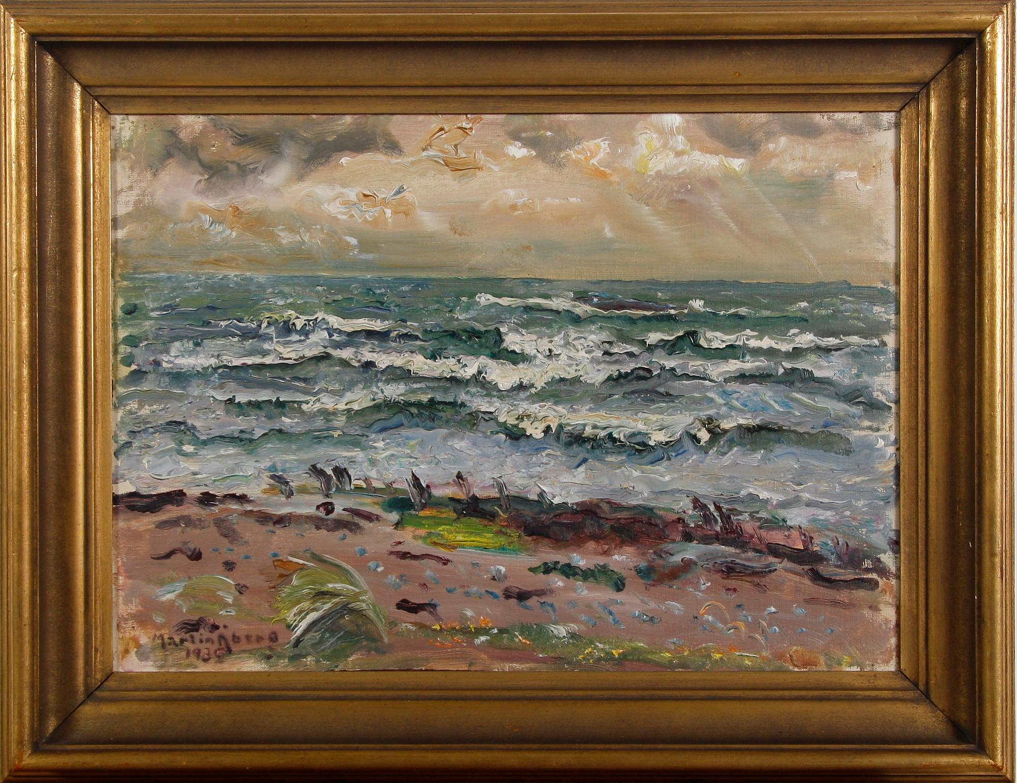 ÅBERG, MARTIN, olja på dukpannå. Sign o dat 1935.