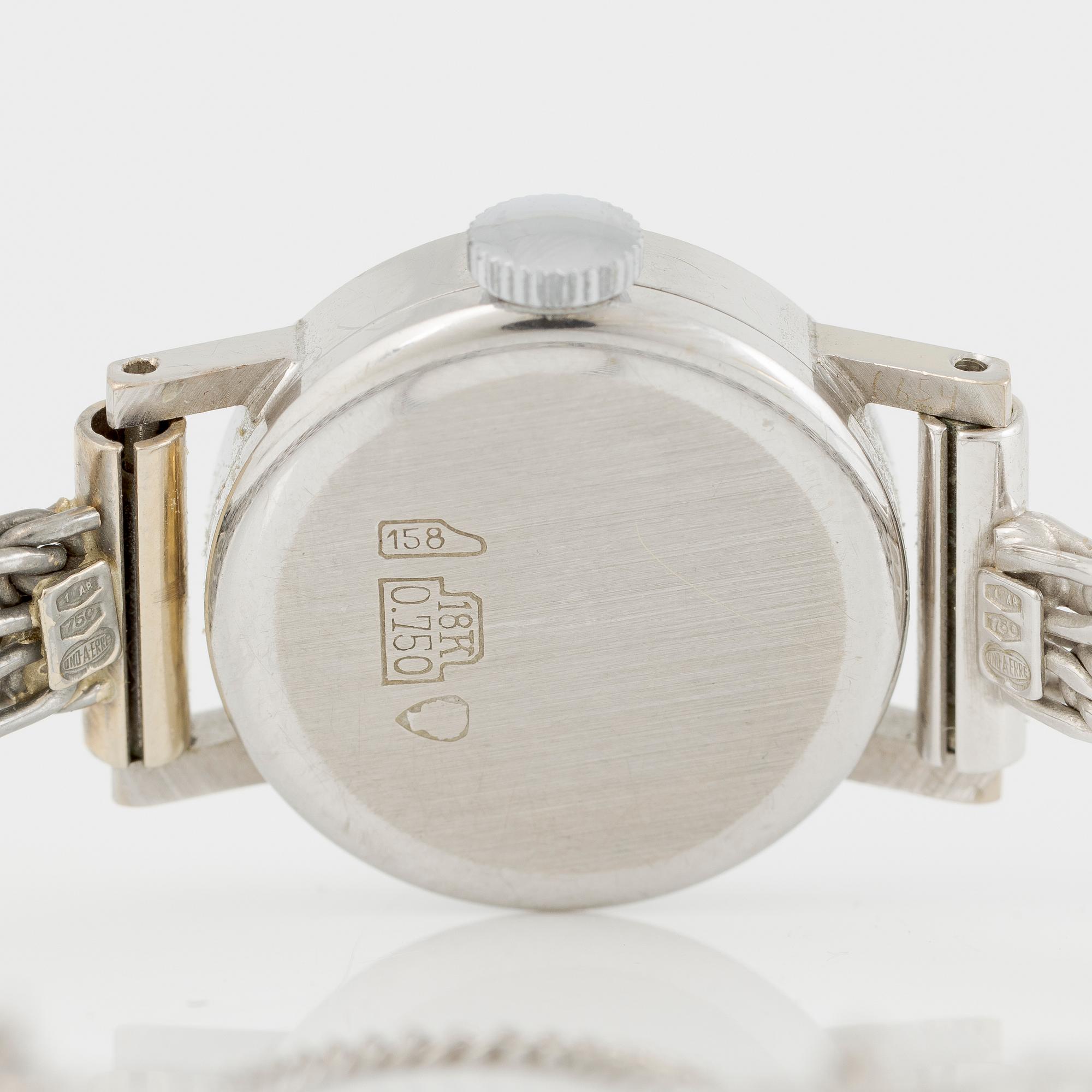 Wristwatch, 18K gold, Facit, 18.5 mm.