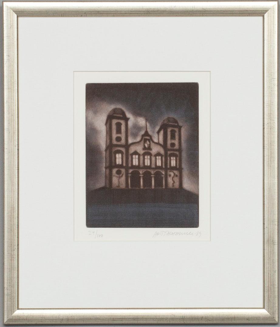 ANTTI SALOKANNEL, färgetsning, signerad och daterad -89. Numrerad 24/100.