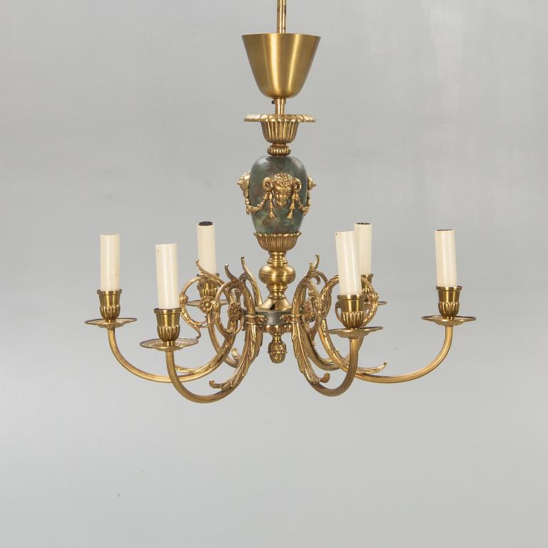 An Empire style ceiling  lamp mid 1900s.