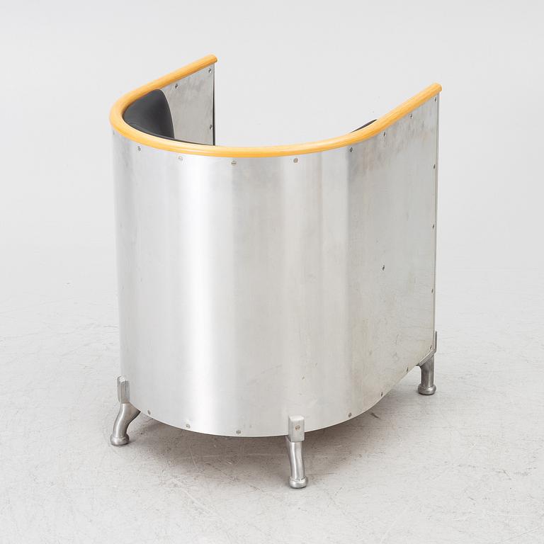 Mats Theselius, Armchair, "Aluminium", Källemo, Värnamo, Sweden.