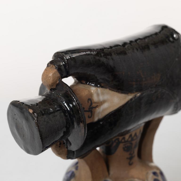 Lisa Larson, a 'Samhällsdebatten' stoneware figurine, Gustavsberg.