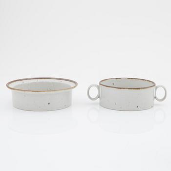Niels Refsgaard, a stoneware coffee- and dinner service, 38 pieces, Dansk Design, Denmark.