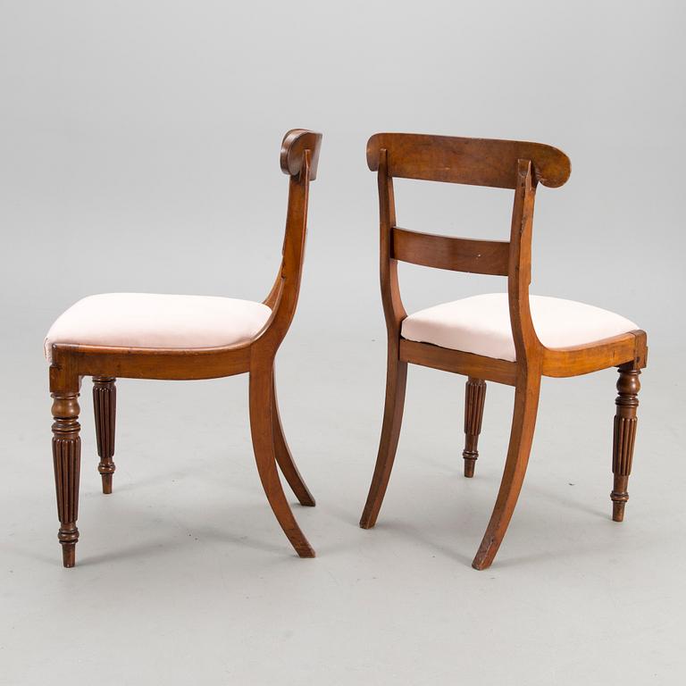 A set of four Regency Style chairs, mid-19th century.