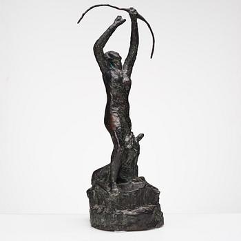 CARL FRISENDAHL, bronze sculpture, signed C. Frisendahl.