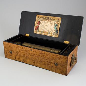 A Swiss music box by J.H. Heller, Bern, late 19th Century.