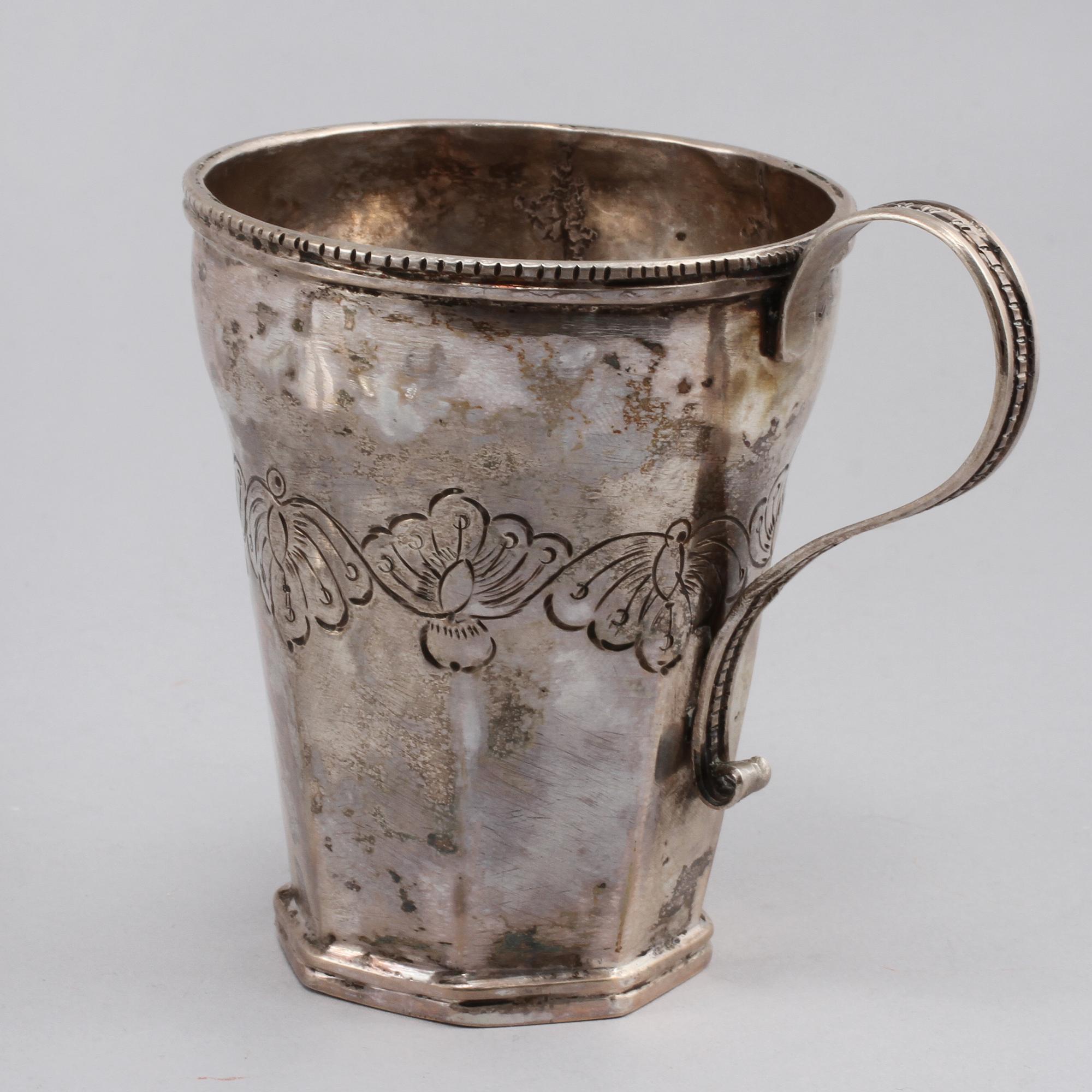 PARTI SILVER, 21 delar, bl a GAB, Stockholm, 1958, total vikt ca 550 g.