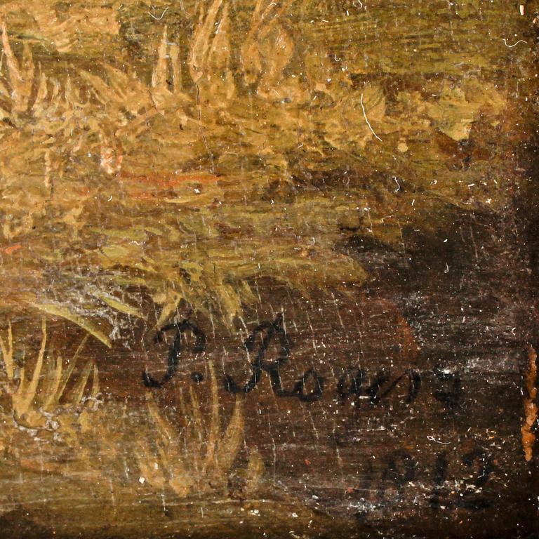 PHILLIP HUTCHINS ROGERS, olja på pannå. Sign o dat 1812.