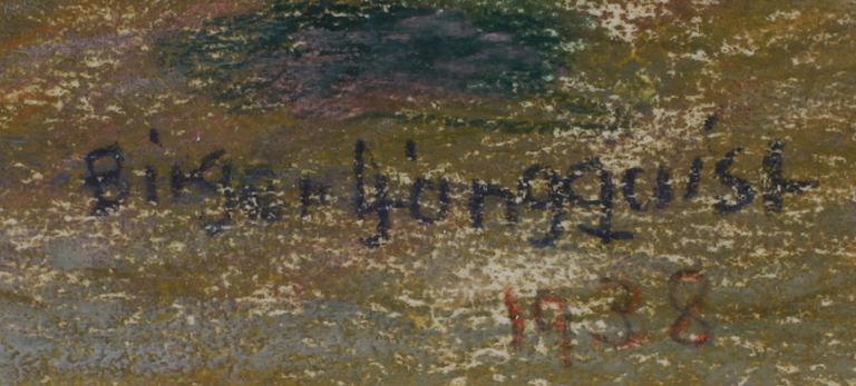 BIRGER LJUNGQUIST, blandteknik på papper, sign o dat 1938.