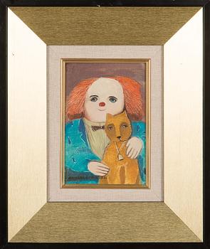 Annukka Grönlund, "Klovni ja kissa" (A Clown and a Cat).