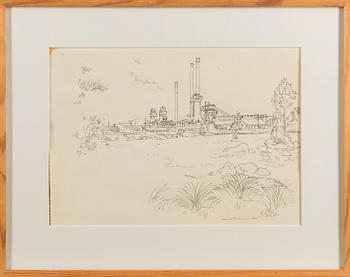 HENRIK TIKKANEN, drawing, signed and dated 1962.