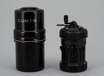 RÄKNEMASKIN, Curta, Cortina AG Maureen, Liechtenstein 1900-talets senare hälft.