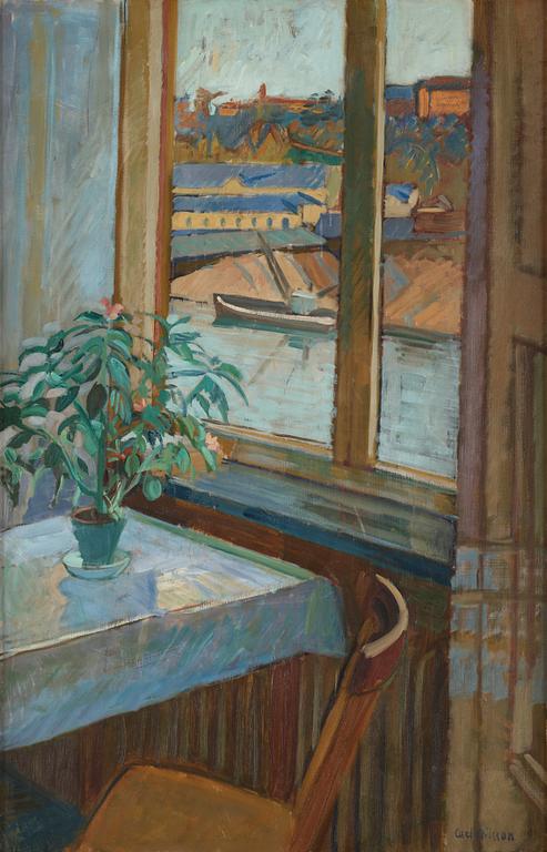 AXEL NILSSON, olja på duk, signerad.