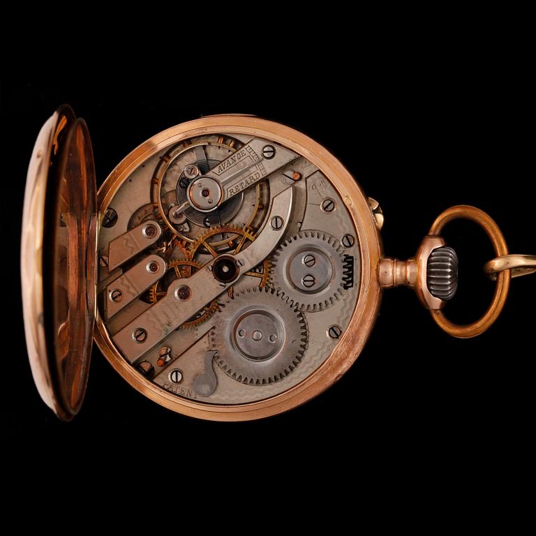 FICKUR, herr, 14k samt 18k guld. Total vikt ca 86 gram.