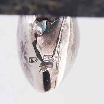 Tapio Wirkkala, Fågelskulptur, "Beckasin", silver (830) Kultakeskus 2000.