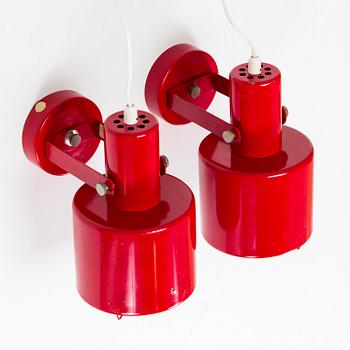 Lisa Johansson-Pape, a pair of 1960s wall lights '13-017' for Stockmann Orno.