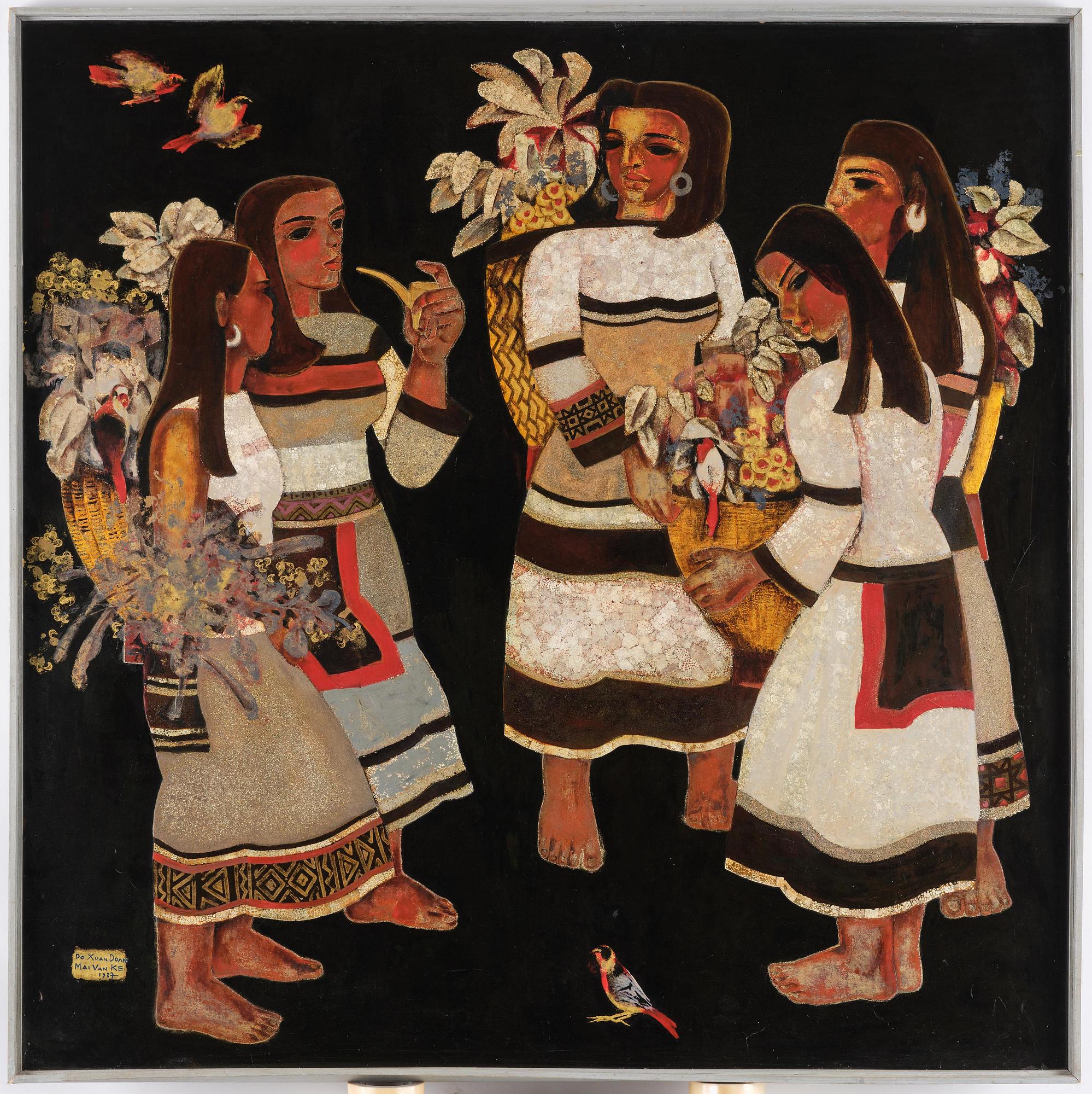 Do Xuan Doan, "Spring festival in the Highlands"/" Festival du printemps dans le Highlands".