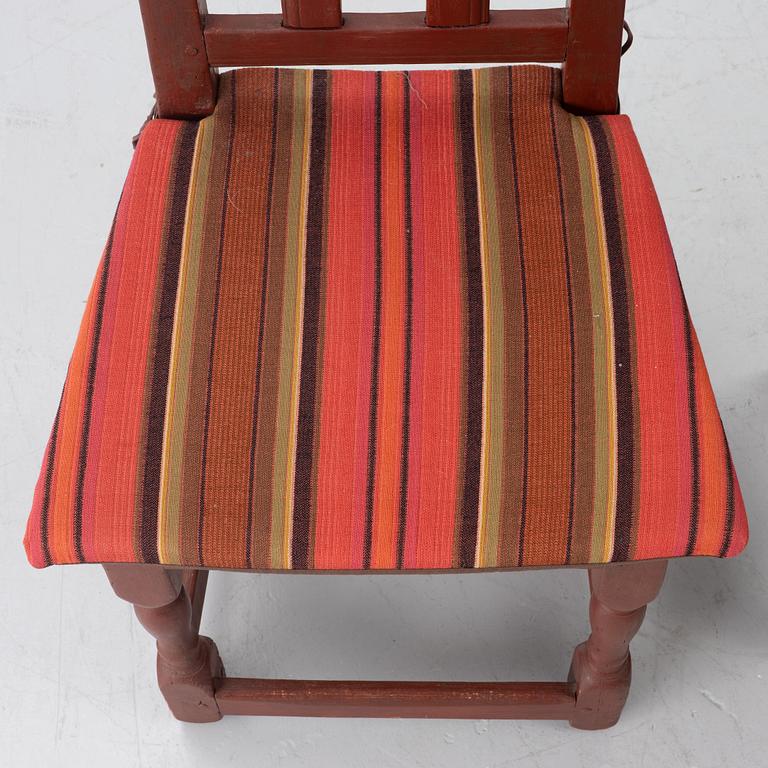 Four chairs, Sweden, 19th century.